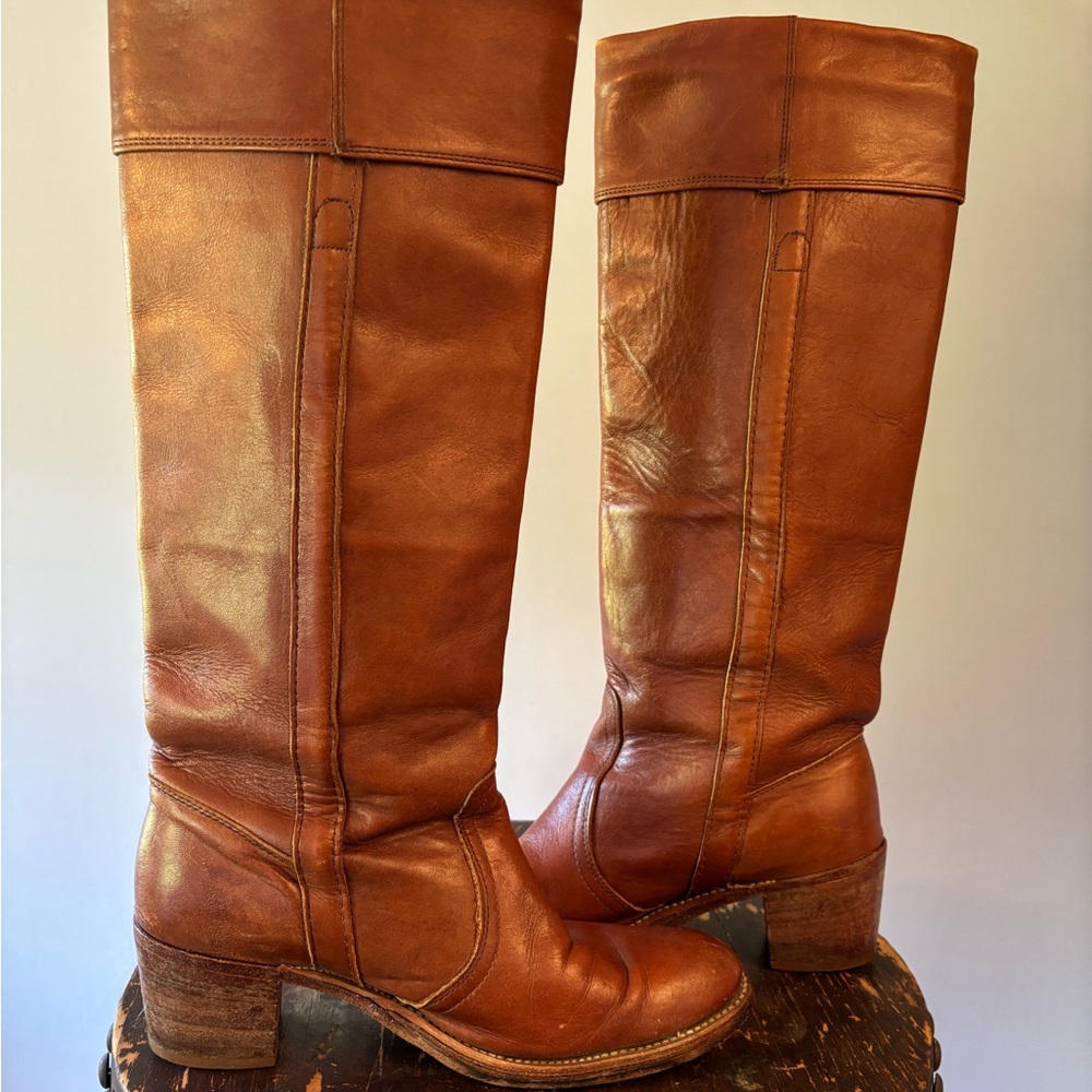 Vintage FRYE 1970’s Brown Leather Campus Boots. Excellent condition. W9. Style! - Picture 4 of 9